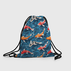 Рюкзак-мешок Японские карпы кои, цвет: 3D-принт