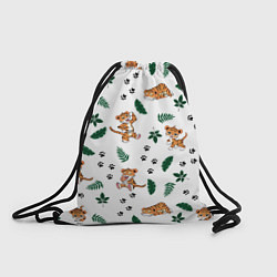 Рюкзак-мешок Милый тигр, цвет: 3D-принт