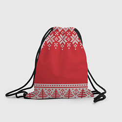 Рюкзак-мешок Зимний лес, цвет: 3D-принт