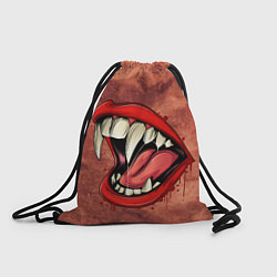 Рюкзак-мешок Пасть, цвет: 3D-принт