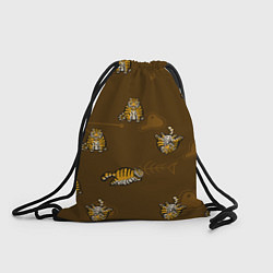 Рюкзак-мешок Тигрята, цвет: 3D-принт