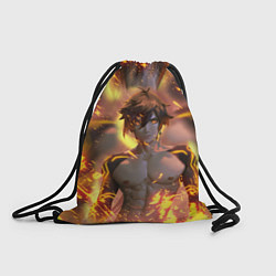 Рюкзак-мешок Чжун Ли Jun Lee Genshin Impact, цвет: 3D-принт