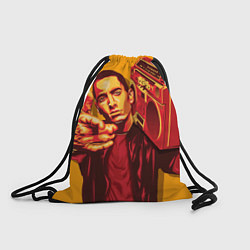 Рюкзак-мешок Эминем с бумбоксом, цвет: 3D-принт