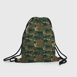 Рюкзак-мешок Охотник камуфляж из зверей, цвет: 3D-принт