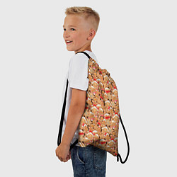 Рюкзак-мешок Праздничное Печенье, цвет: 3D-принт — фото 2