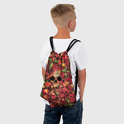 Рюкзак-мешок Осенний череп, цвет: 3D-принт — фото 2