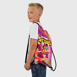 Рюкзак-мешок Опасная Meg Brawl Stars, цвет: 3D-принт — фото 2