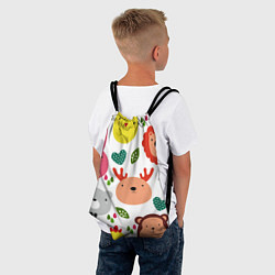 Рюкзак-мешок Головы милых животных, цвет: 3D-принт — фото 2