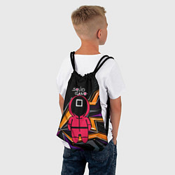 Рюкзак-мешок Квадрат - игра в кальмара, цвет: 3D-принт — фото 2