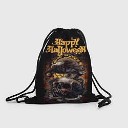 Рюкзак-мешок Черный ворон на Хэллоуин, цвет: 3D-принт
