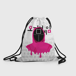 Рюкзак-мешок Игра в кальмара: Страж квадрат, цвет: 3D-принт
