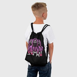 Рюкзак-мешок Squid Game Guards, цвет: 3D-принт — фото 2