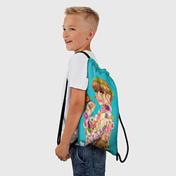 Рюкзак-мешок Тейлор в цветах, цвет: 3D-принт — фото 2