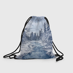 Рюкзак-мешок СНЕЖНЫЙ ПЕЙЗАЖ, цвет: 3D-принт
