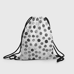 Рюкзак-мешок Кружочки на белом фоне, цвет: 3D-принт