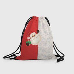 Рюкзак-мешок Дед Мороз селфи, цвет: 3D-принт