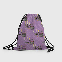 Рюкзак-мешок Хэллоуин Свечи, цвет: 3D-принт