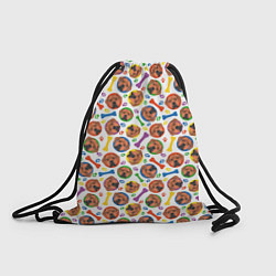Рюкзак-мешок Родезийский Риджбек красочный дизайн, цвет: 3D-принт