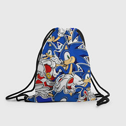 Рюкзак-мешок SONIC ПАТТЕРН СОНИК, цвет: 3D-принт