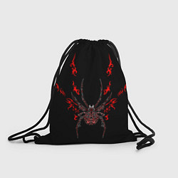 Рюкзак-мешок Красно белый паук, цвет: 3D-принт