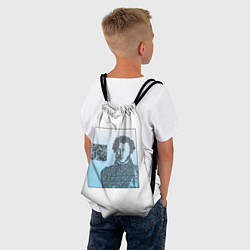 Рюкзак-мешок QR - Пушкин, цвет: 3D-принт — фото 2