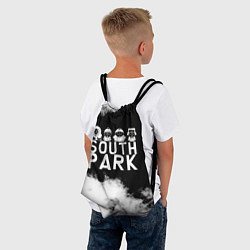 Рюкзак-мешок Все пацаны на черном фоне Южный Парк, цвет: 3D-принт — фото 2