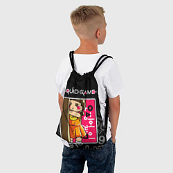 Рюкзак-мешок ИГРА В КАЛЬМАРА КУКЛА DOLL, цвет: 3D-принт — фото 2