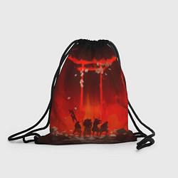 Рюкзак-мешок GHOST OF TSUSHIMA САМУРИ В ОГНЕ, цвет: 3D-принт
