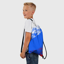 Рюкзак-мешок Флаг РФ триколор, цвет: 3D-принт — фото 2