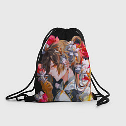 Рюкзак-мешок Чжун Ли в цветах Genshin impact, цвет: 3D-принт