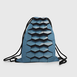 Рюкзак-мешок Соты узор авангард, цвет: 3D-принт