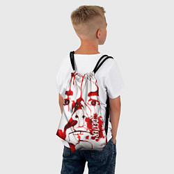 Рюкзак-мешок Декстер, портрет кровью, цвет: 3D-принт — фото 2