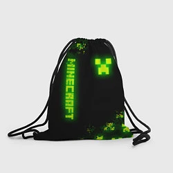 Рюкзак-мешок MINECRAFT NEON LOGO CREEPER, цвет: 3D-принт