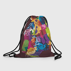 Рюкзак-мешок Голова тигра поп-арт, цвет: 3D-принт