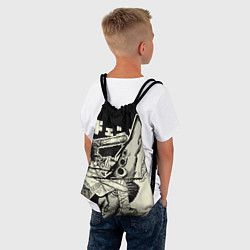Рюкзак-мешок Человек-бензопила и Демон-акула, цвет: 3D-принт — фото 2