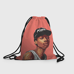 Рюкзак-мешок Wiz Khalifa Art, цвет: 3D-принт