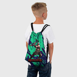 Рюкзак-мешок Год оф Вар Кратос с топаром, цвет: 3D-принт — фото 2