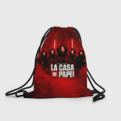 Рюкзак-мешок БУМАЖНЫЙ ДОМ - LA CASA DE PAPEL - BELLA CIAO, цвет: 3D-принт
