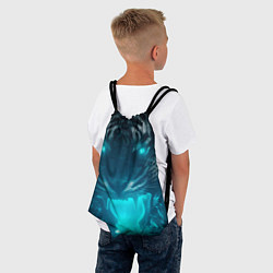 Рюкзак-мешок Неоновый водяной тигр 2022, цвет: 3D-принт — фото 2