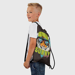Рюкзак-мешок Солнечный тигр, цвет: 3D-принт — фото 2