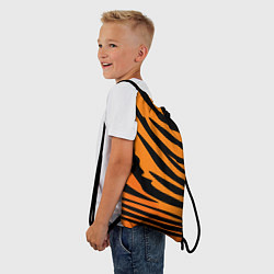 Рюкзак-мешок Шкура шерсть тигра, цвет: 3D-принт — фото 2