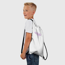 Рюкзак-мешок Стрекоза Violet Neon Theme, цвет: 3D-принт — фото 2
