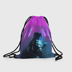 Рюкзак-мешок LEAGUE OF LEGENDS, ДЖИНКС, цвет: 3D-принт