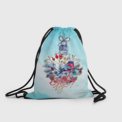 Рюкзак-мешок Снегири!, цвет: 3D-принт