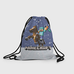 Рюкзак-мешок Майнкрафт Зима, цвет: 3D-принт