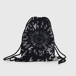 Рюкзак-мешок Веер птиц, цвет: 3D-принт