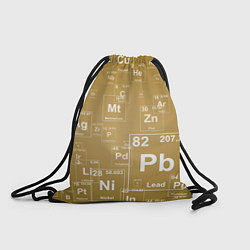 Рюкзак-мешок Pb - таблица Менделеева, цвет: 3D-принт