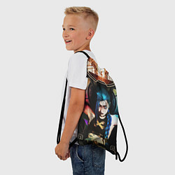 Рюкзак-мешок ARCANE JINX ОБЛОЖКА LEAGUE OF LEGENDS, цвет: 3D-принт — фото 2