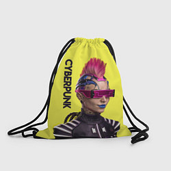 Рюкзак-мешок Cyberpunk Панк, цвет: 3D-принт