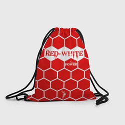 Рюкзак-мешок Красно-Белая Сила, цвет: 3D-принт